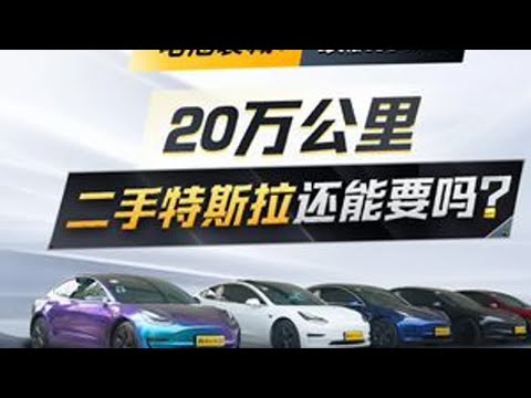 20万公里二手特斯拉还能要吗？里程年限对电池影响谁更大？ #二手车 #特斯拉Model3 #黄金二手车