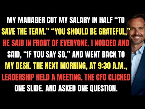 My Manager Cut My Salary in Half — Then the CFO Asked Why My Name Was on Every Deal | Office Revenge