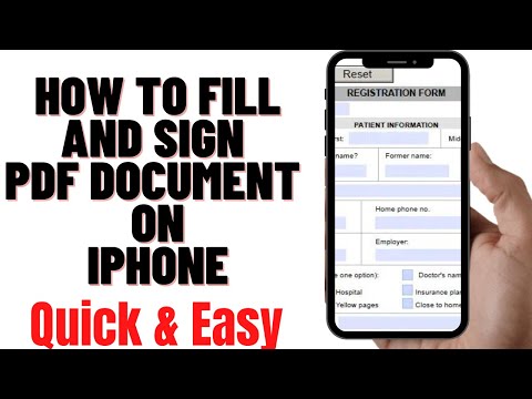 HOW TO FILL AND SIGN PDF DOCUMENT ON IPHONE 2024