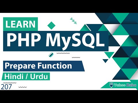 PHP MySQLi Prepare Function Tutorial in Hindi / Urdu