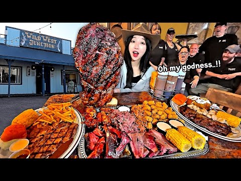 Ate Steak and Pork Ribs in the Town of Williams in the American West and Surprised the Owner!