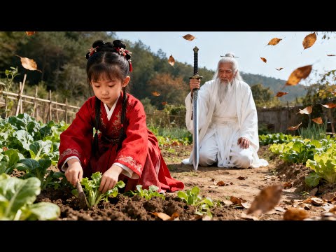 女孩被誤會是種菜的女仆，心機女壹巴掌上去，女孩亮明身份連70歲高手都對她下跪！