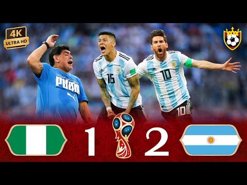 Messi leads Argentina to qualify in the presence of Maradona 🤯🌟💥 ❯ Nigeria (1-2) Argentina ● 4K 🎬