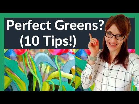 Perfect Watercolor Greens (10 simple tips!)