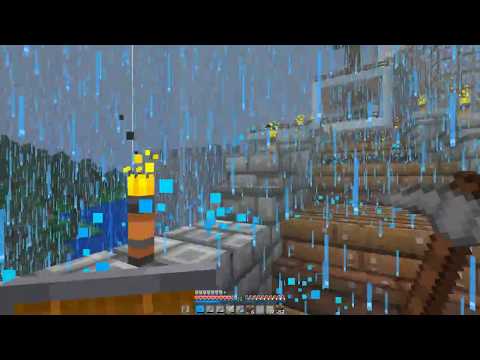 Minecraft in the Rain & Thunder + 1 Hour + No Talking/Commentary + ASMR