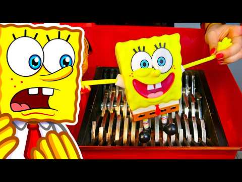 Reacting To STRETCHY SPONGEBOB vs SHREDDER!