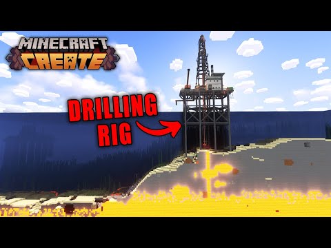 Tapping the MOLTEN Mantle In Minecraft Create Mod