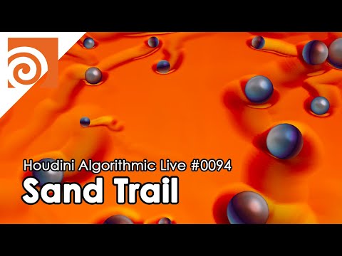 Houdini Algorithmic Live #094 - Sand Trail