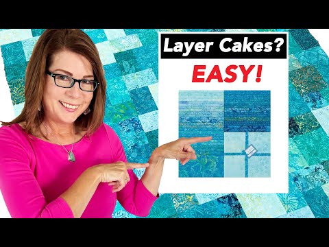 ✂️ From 10-inch squares | 3 HOURS  | Layer Cake 36 🍰 | FAST EASY STASHBUSTER Donation Quilt Tutorial