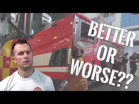 American Firefighter Reacts to Singapore Firefighting