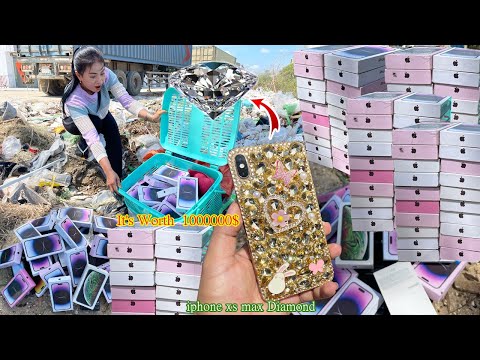 My Lucky ! Found iphone xs max (It's Worth 1000000$) & lot of phone iphone 14 pro max boxs