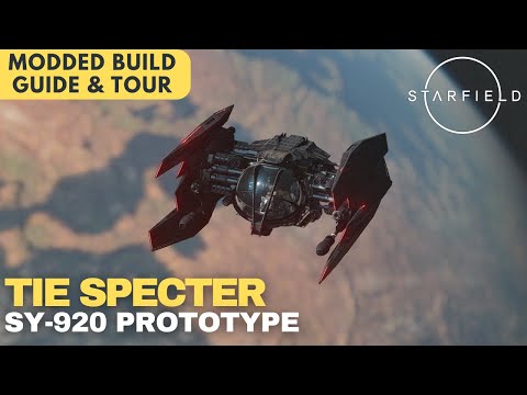 TIE Specter | TIE Avenger Inspired Fighter Build | Starfield Ship Build Guide