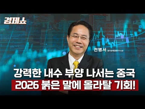 [성기영의 경제쇼] 강력한 내수 부양 나서는 중국… 2026 붉은 말에 올라탈 기회! - 전병서 소장 (중국경제금융연구소) ㅣKBS 251215 방송