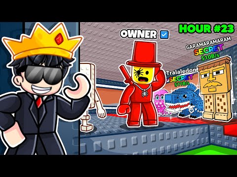 I Got 24 Hours to Steal From the OWNER in Steal a Brainrot Roblox