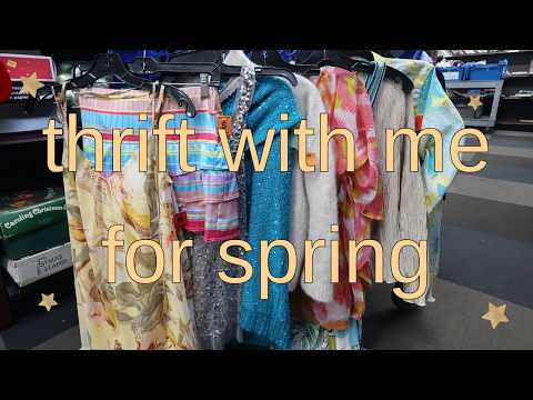 thrifting for SPRING ⋆🌸₊˚⊹♡❀˖°𐙚 (whimsical, zara larson inspired, colorful, pinterest)
