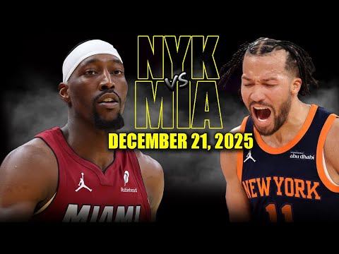 New York Knicks vs Miami Heat Full Game Highlights – December 21, 2025 | NBA Season