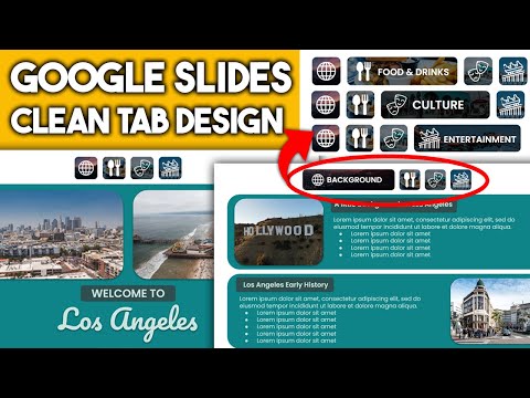 Google Slides Clean Tabs Design to better your presentation! *full tutorial*