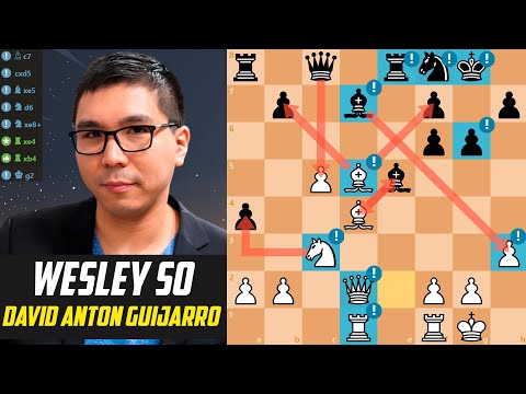 ♟️Wesley So CRUSHES David Anton — Caro-Kann Squeeze and Rook Domination! [Stockfish 17]