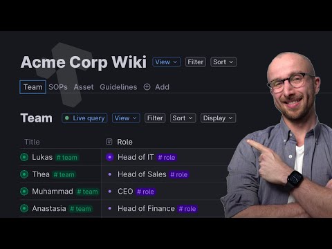 Team Knowledge Base in Tana