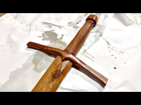 Start-to-Finish Wooden Sword Build (Satisfying & Calm)