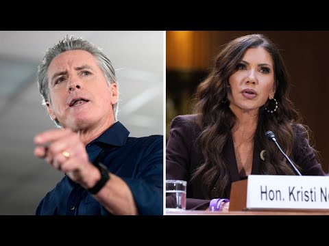 Newsom calls Kristi Noem "shamelessly incompetent" after her firing