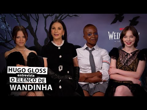 Hugo Gloss entrevista o elenco de "Wandinha"
