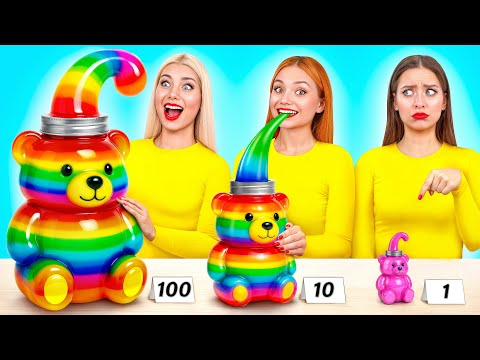 100 Слоев Еды Челлендж | Безумная Кулинарная Битва от Bubba DO Challenge