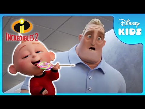 πͺ Dimension-Hopping Baby On The Loose! | Incredibles 2 | Disney Kids