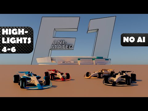 F1 animated Highlights Lap 4-6