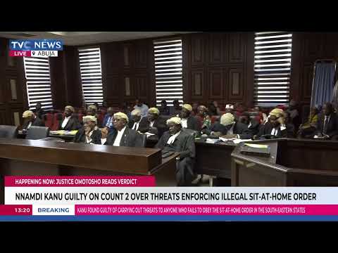 BREAKING: Nnamdi Kanu Found Guilty of Belonging to Proscribed IPOB