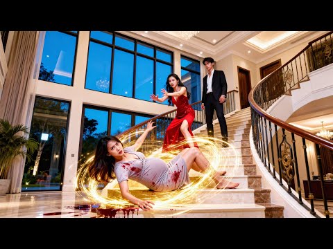 La empujan escaleras abajo; embarazada sobrevive, da a luz en silencio y vuelve por todo.