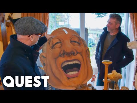 Drew Buys Hand-Painted Head For £200 | Salvage Hunters