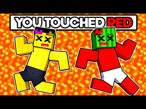 Using Only ONE COLOR in Hide and Seek MINECRAFT