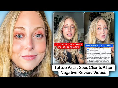 Tattoo Artist Sues Clients For $2 Million After Negative Review Videos