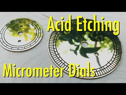New method for etching brass dials - great detail!