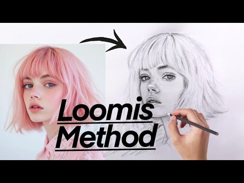 How to Draw a Realistic Portrait : master Loomis method 