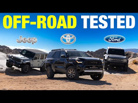 Toyota 4Runner Trailhunter vs. Ford Bronco vs. Jeep Wrangler | Off-Road Comparison Test
