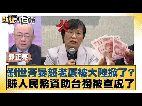 劉世芳暴怒老底被大陸掀了？賺人民幣資助台獨被查處了【#新聞大白話】20260227 7｜#郭正亮 #陳揮文 #李柏毅 @tvbstalk