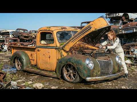 ASMR Car Restoration | 1942 Ford Pickup Truck | Full Rebuild From Worn to Showroom Icon (4K POV)