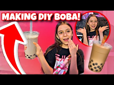MAKING BOBA AT HOME W/ My Sister!!