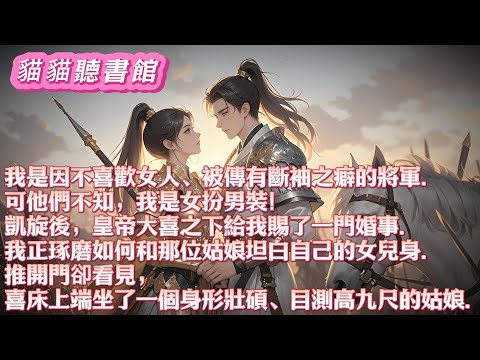 我是因爲不喜歡女人，被傳有斷袖之癖的將軍。可他們不知，我是女扮男裝！凱旋後皇帝大喜給我賜了婚。新婚夜，推開門卻看見喜床上端坐了個身形壯碩目測高九尺的姑娘#小說 #古風 #有聲書 #有聲小說#一口气看完