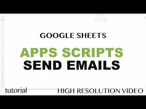 Google Sheets - Send Emails Using Apps Script JavaScript MailApp Tutorial - Part 12