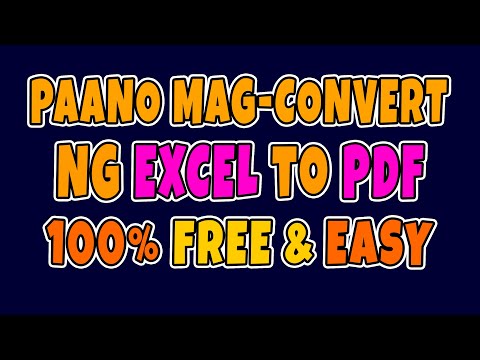 EASY CONVERT EXCEL TO PDF