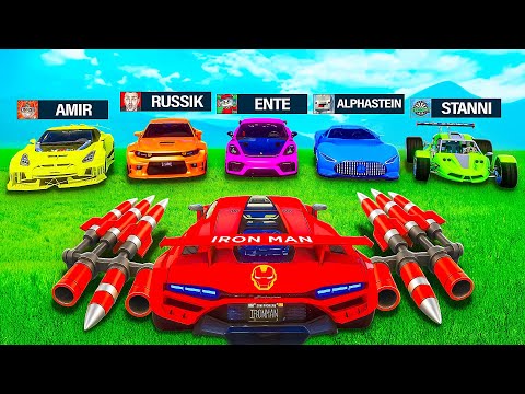 5 YOUTUBER als IRON MAN JAGEN in GTA 5! (..sie hatten keine chance😂)