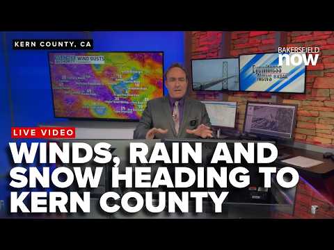 Wind, snow, and rain--latest on second round of winter storm in Kern County