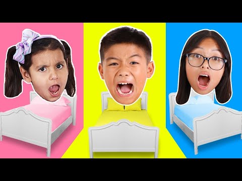 Eric Wendy and Ellie 3 Color Room Fun Clean Up Challenge