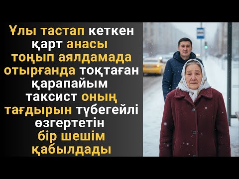 Ұлы тастап кеткен қарт анасы тоңып аялдамада отырғанда тоқтаған қарапайым таксист оның тағдырын