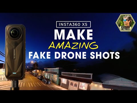 Insta360 X5 Fake Drone Shot Tutorial | Easy Trick Shot for BEGINNERS