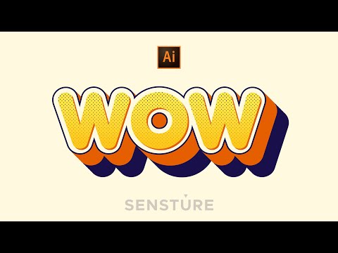 Adobe Illustrator Tutorial | How To Create 3D Editable Text Effect