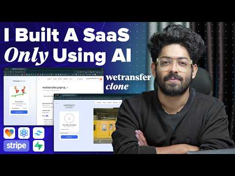 How To Build A SaaS With AI? I Built A WeTransfer Clone ONLY USING AI
